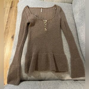 Free People scoopneck sweater